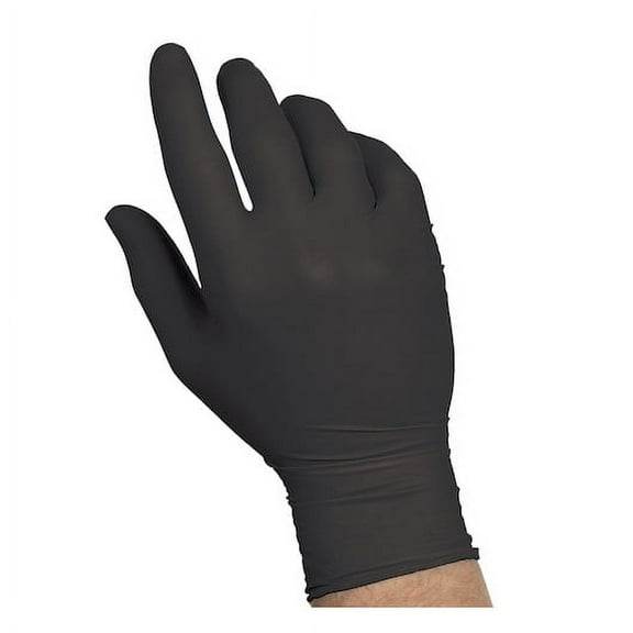 (Price/Case)Handgards Naturalfit Nitrile Powder Free Black Small Glove, 100 Each, 10 per case