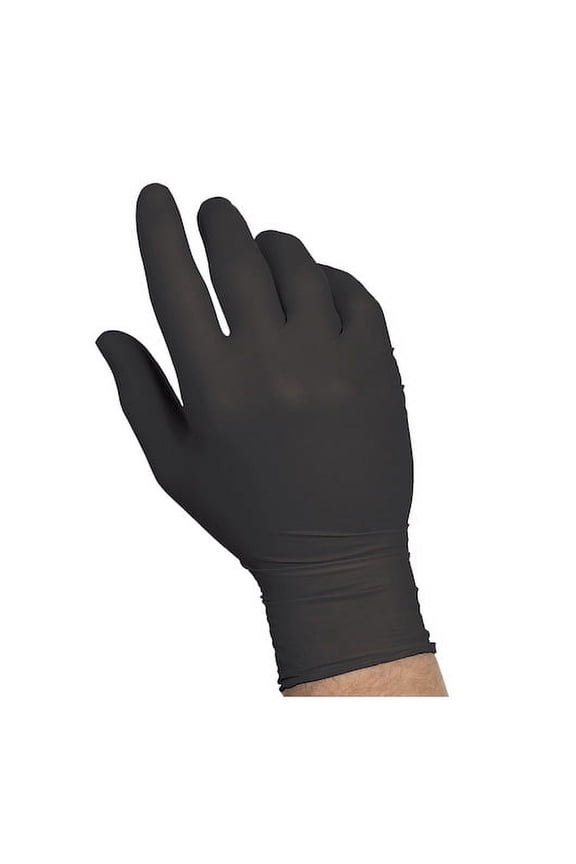 (Price/Case)Handgards Naturalfit Nitrile Powder Free Black Small Glove, 100 Each, 10 per case