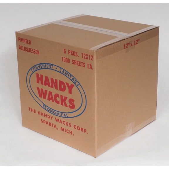 (Price/Case)Handy Wacks Red Gingham 12 Inch X 12 Inch Sandwich Wrap, 1000 Count, 6 per case