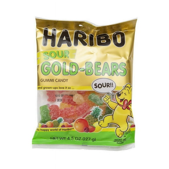 (Price/Case)Haribo Confectionery Sour Gold-Bear 4.5 Ounce - 12 Per Case