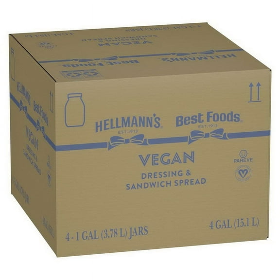 (Price/Case)Hellmann'S Spread Vegan Mayonnaise 4 1 Ga