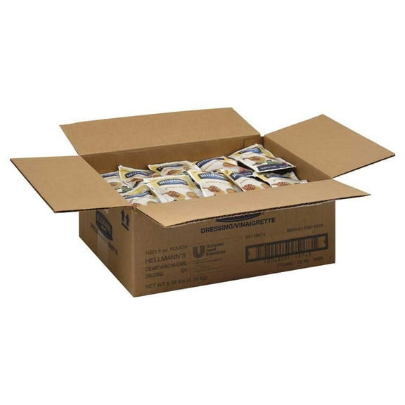 (Price/Case)Hellmann's 84119874 Hellmann's Classics Honey Mustard Salad Dressing 1.5 ounce Portion Control Sachets - 102 Per Case