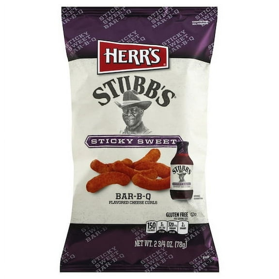 (Price/Case)Herr Foods 6546 Stubb's Sticky Sweet Curls, 2.75 Ounces
