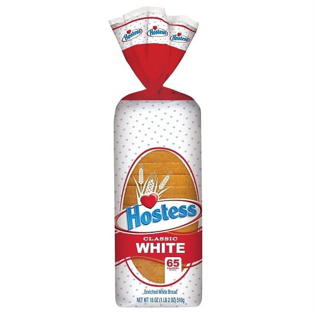 (Price/Case)Hostess White Bread Case Fresh, 18 Ounce, 4 per case