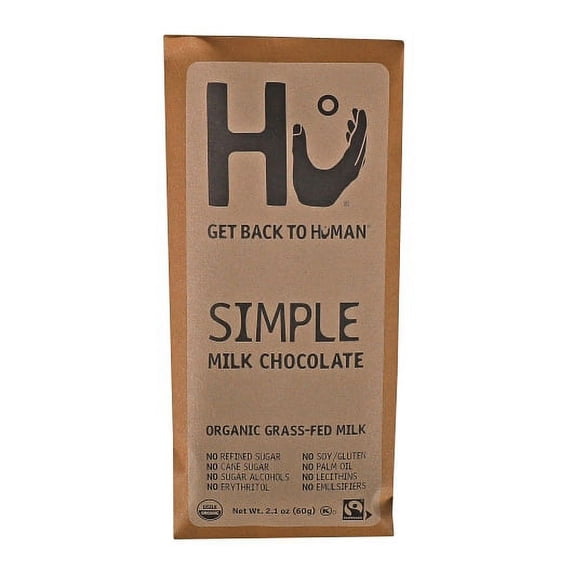 (Price/Case)Hu Simple Milk Chocolate Bar, 2.1 Ounce, 6 Per Box, 4 Per Case