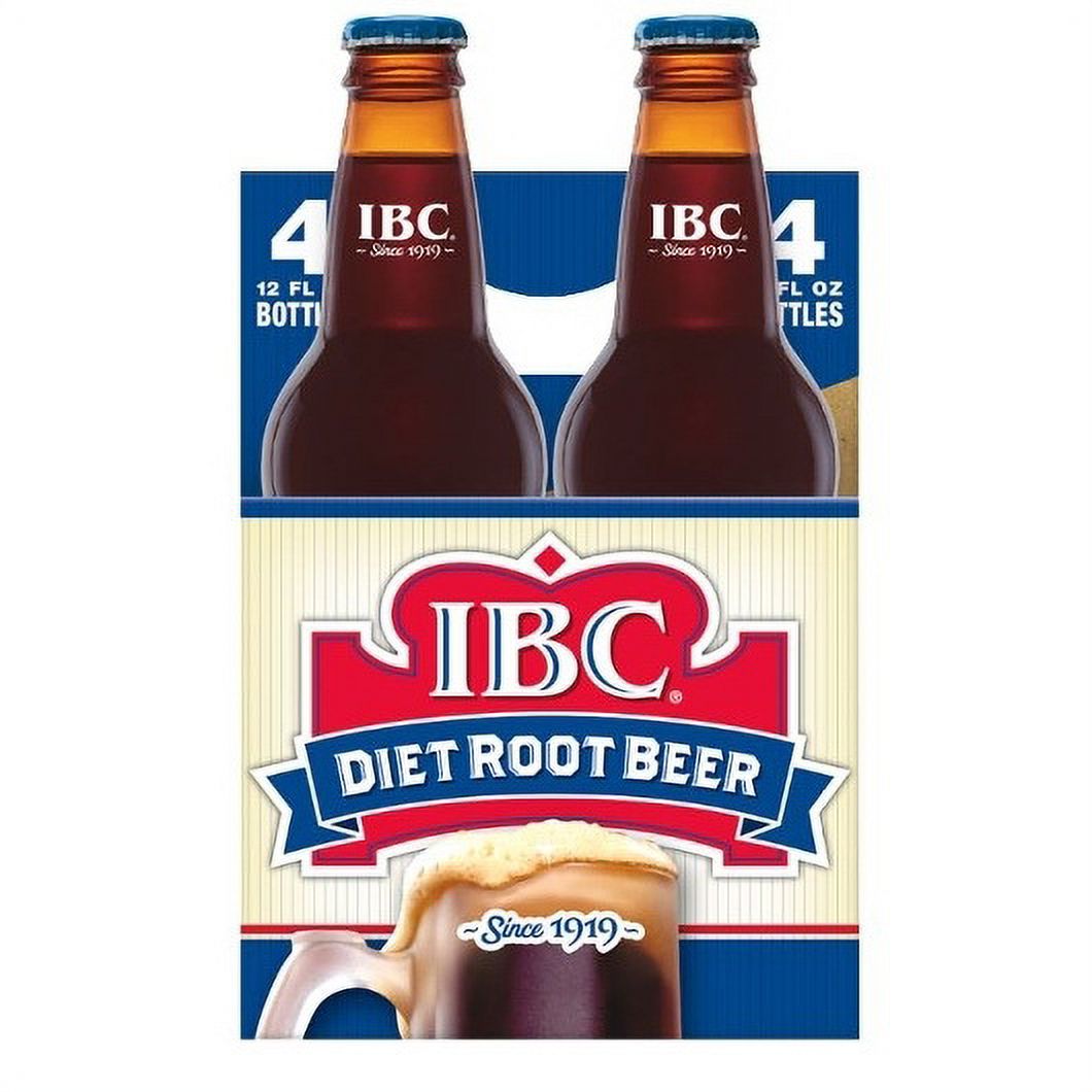 (Price/Case)Ibc Diet Root Beer Glass Bottle, 12 Fluid Ounce, 6 Per Case