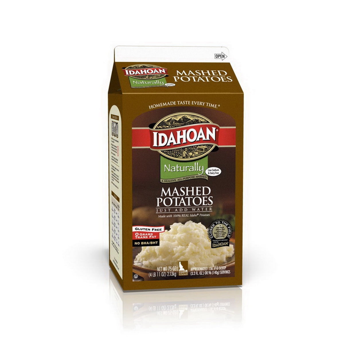 (Price/Case)Idahoan Foods 2970000316 Idahoan Naturally Mashed Low Sodium Carton--6 Ct/4.687 Lb.