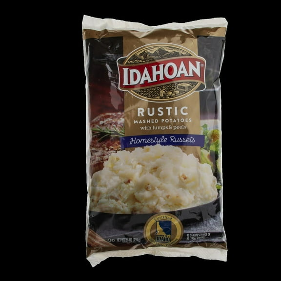(Price/Case)Idahoan Foods Rustic Homestyle Russets Mashed Potato 28 Ounces Per Pouch - 8 Per Case