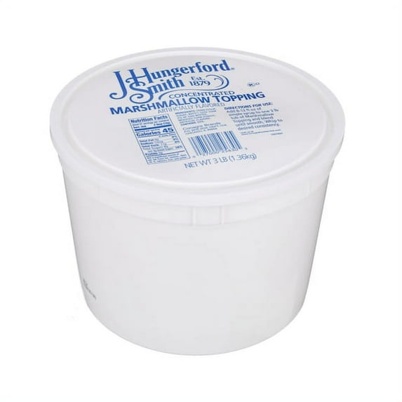 (Price/Case)JHS 2700025630 Topping Marshmallow Tubs Jhs, 3 Pounds