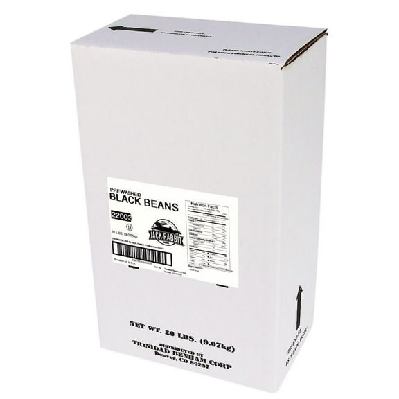 (Price/Case)Jack Rabbit 295365135 Jack Rabbit 20# Prewashed Black Beans