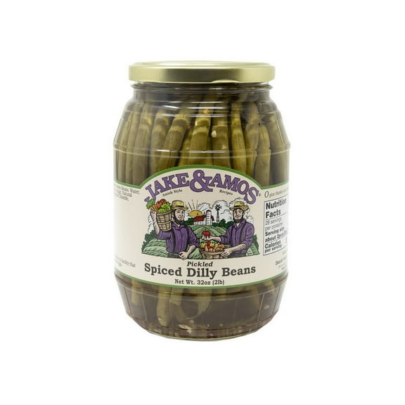 (Price/Case)Jake & Amos J&A Pickled Spiced Dilly Beans 12/32oz, 445520