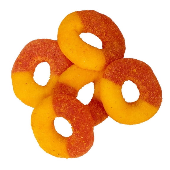 (Price/Case)Jovy Chamoy Peach Gummy Rings 4/5lb, 754766