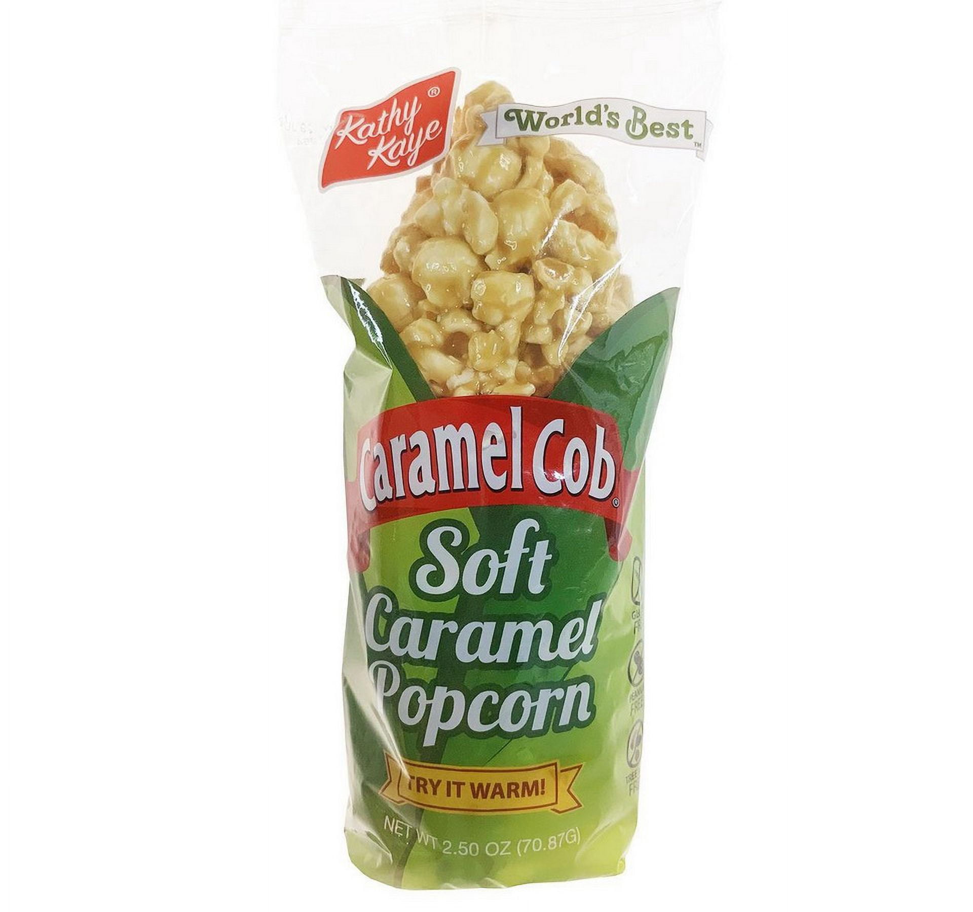 Caramel Cob Soft Caramel Popcorn – 16 Individually Wrapped 2.5 oz Bars – Gluten-Free, Peanut & Tree Nut-Free – Gooey Taste –Classic Sweet Snack