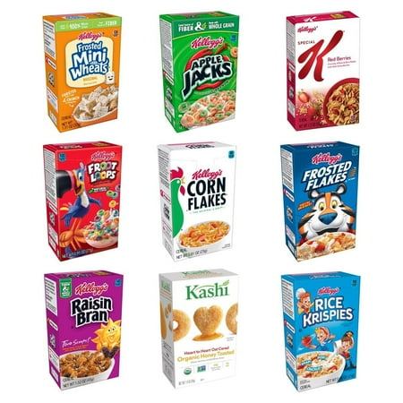 (Price/Case)Kellogg Total Assortments Cereal Boxes Variety Pack, 72 Count, 1 per case