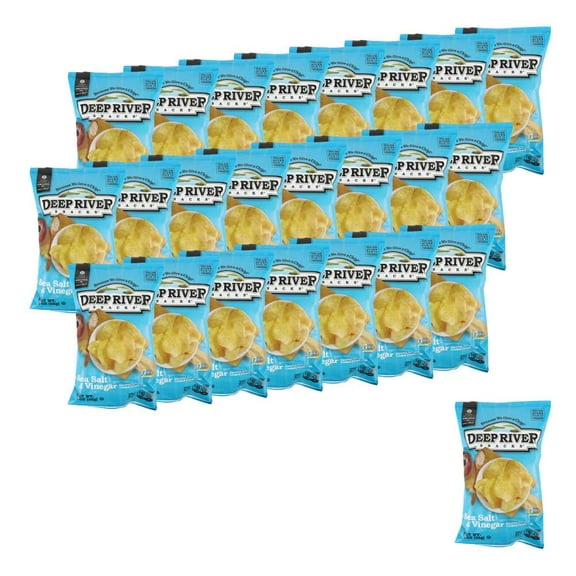 Deep River Salt & Vinegar Kettle Chips 2 oz 24 pack