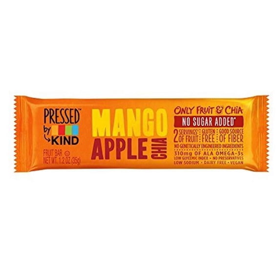 (Price/Case)Kind 24063 Kind Snacks Mango Apple Chia Bars 12 Per Pack - 6 Per Case