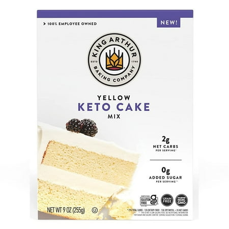 (Price/Case)King Arthur Baking Company - Mix Yellow Cake Keto - Case of 8-9 OZ