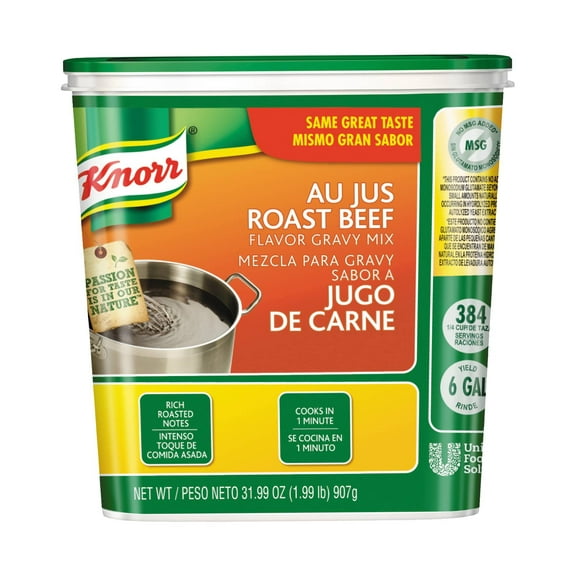 (Price/Case)Knorr Au Jus Beef Sauce/Gravy Mix 1.99 Pound Tub - 4 Per Case