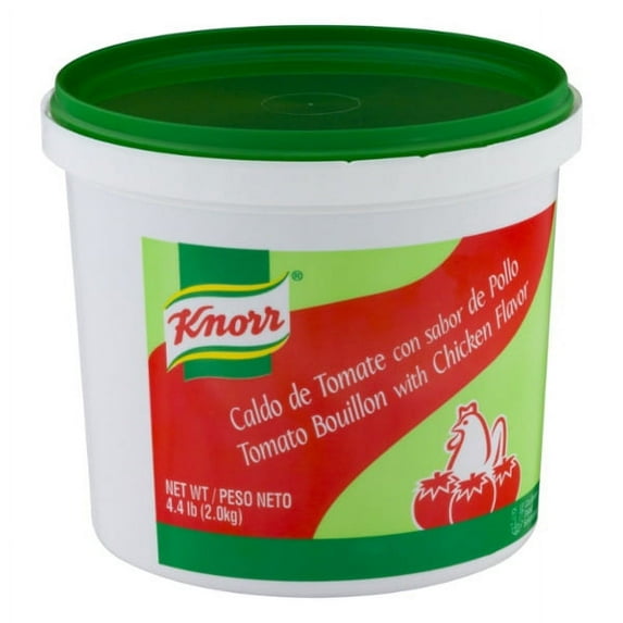 (Price/Case)Knorr Caldo De Tomate Tomato With Chicken Flavor Base/Bouillon 4.4 Pound Tub - 4 Per Case