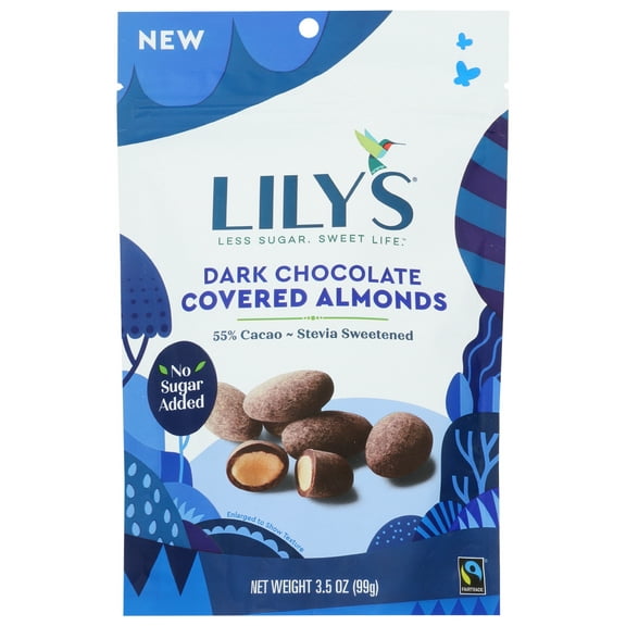 (Price/Case)Lily'S Sweets Dark Chocolate Almond 3.5 Ounce -12 Per Case Pack Of 12