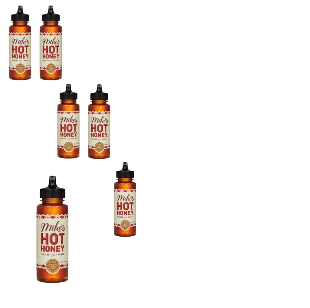 (6 pack) (6 pack) Mike's Hot Honey - Honey with a Kick! Gluten-Free and Paleo, 12 oz