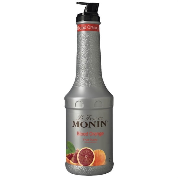 (Price/Case)Monin Blood Orange Puree 1 Liter Bottle - 4 Per Case