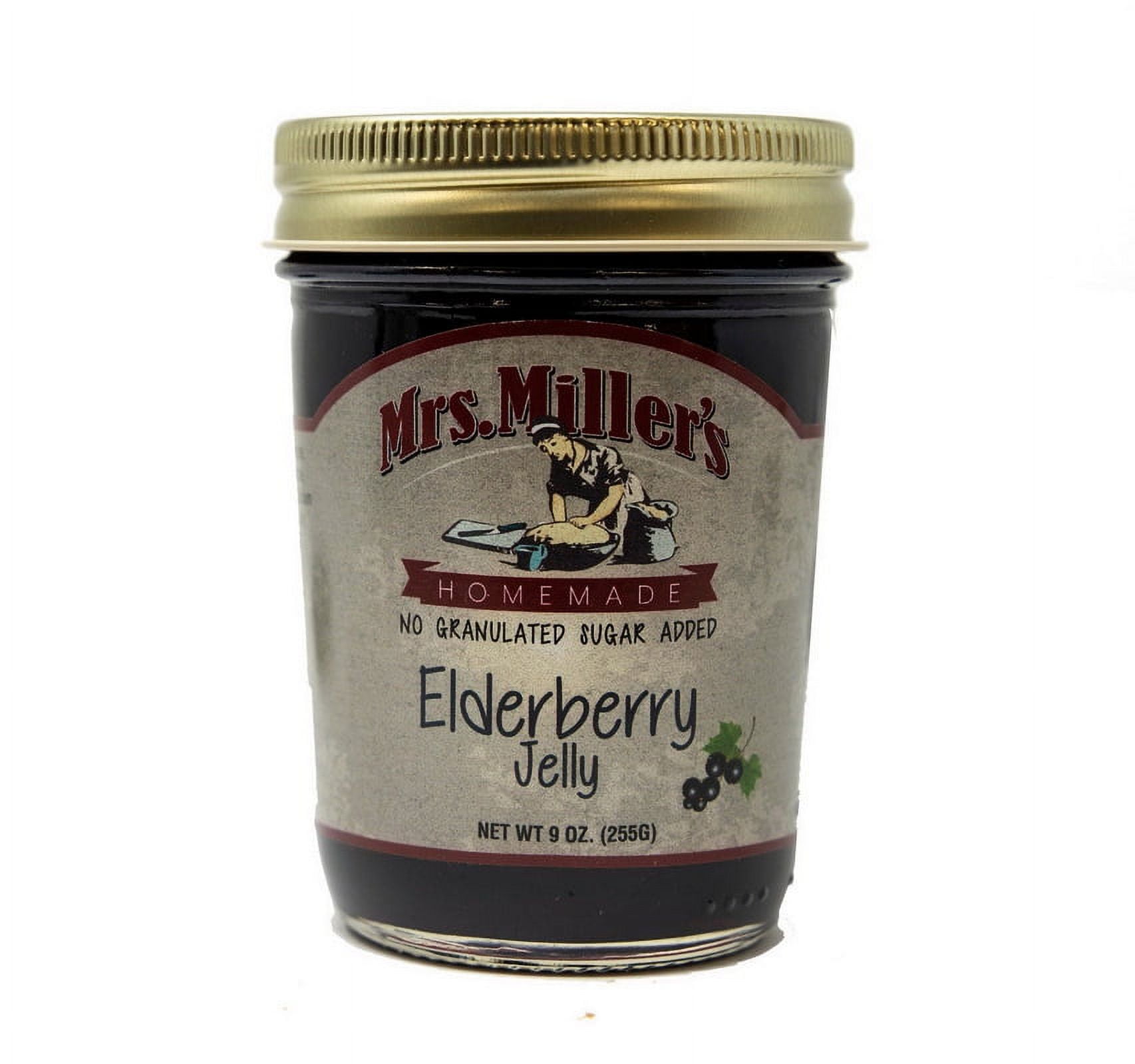 (Price/Case)Mrs. Miller's 571507 No Sugar Elderberry Jelly 12/9oz