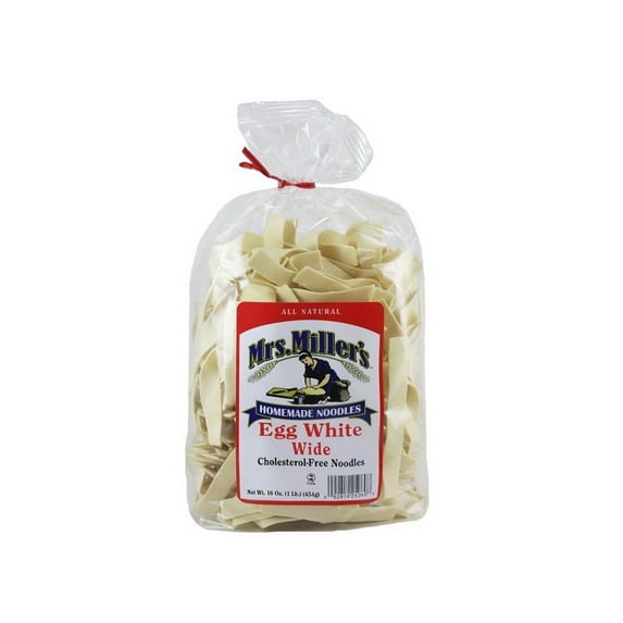 (Price/Case)Mrs. Miller's Egg White Wide Noodles, No Cholesterol 6/16oz, 571051