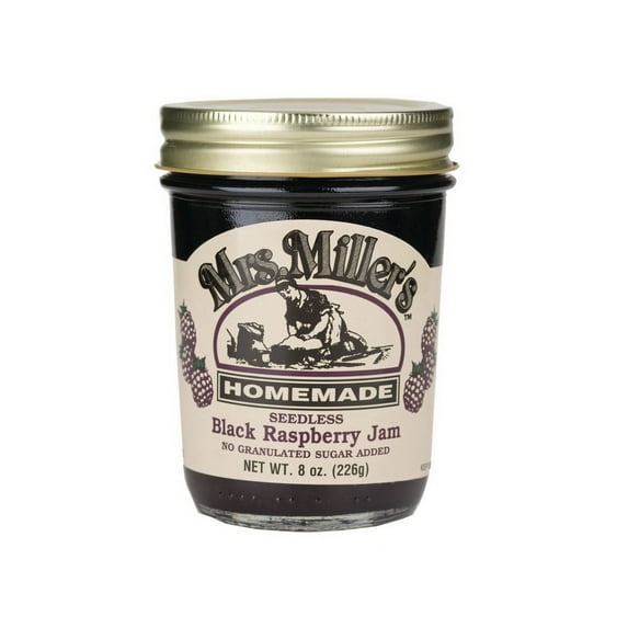 (Price/Case)Mrs. Miller's No Sugar Seedless Black Raspberry Jam 12/8oz, 571514