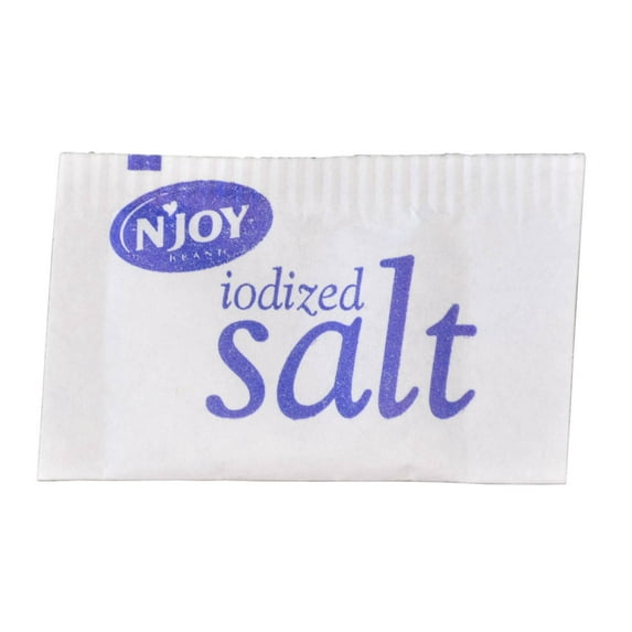 (Price/Case)N'Joy Salt Packets 1000 Count - 3 Per Case