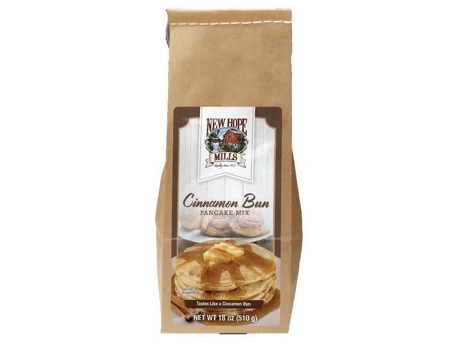 (Price/Case)New Hope Mills 6/18oz Cinnamon Bun Pancake, 158176