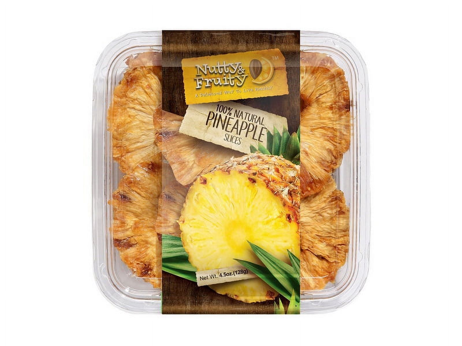 (Price/Case)Nutty & Fruity Dried Pineapple Rings, 100% Natural 7/4.5oz, 559635
