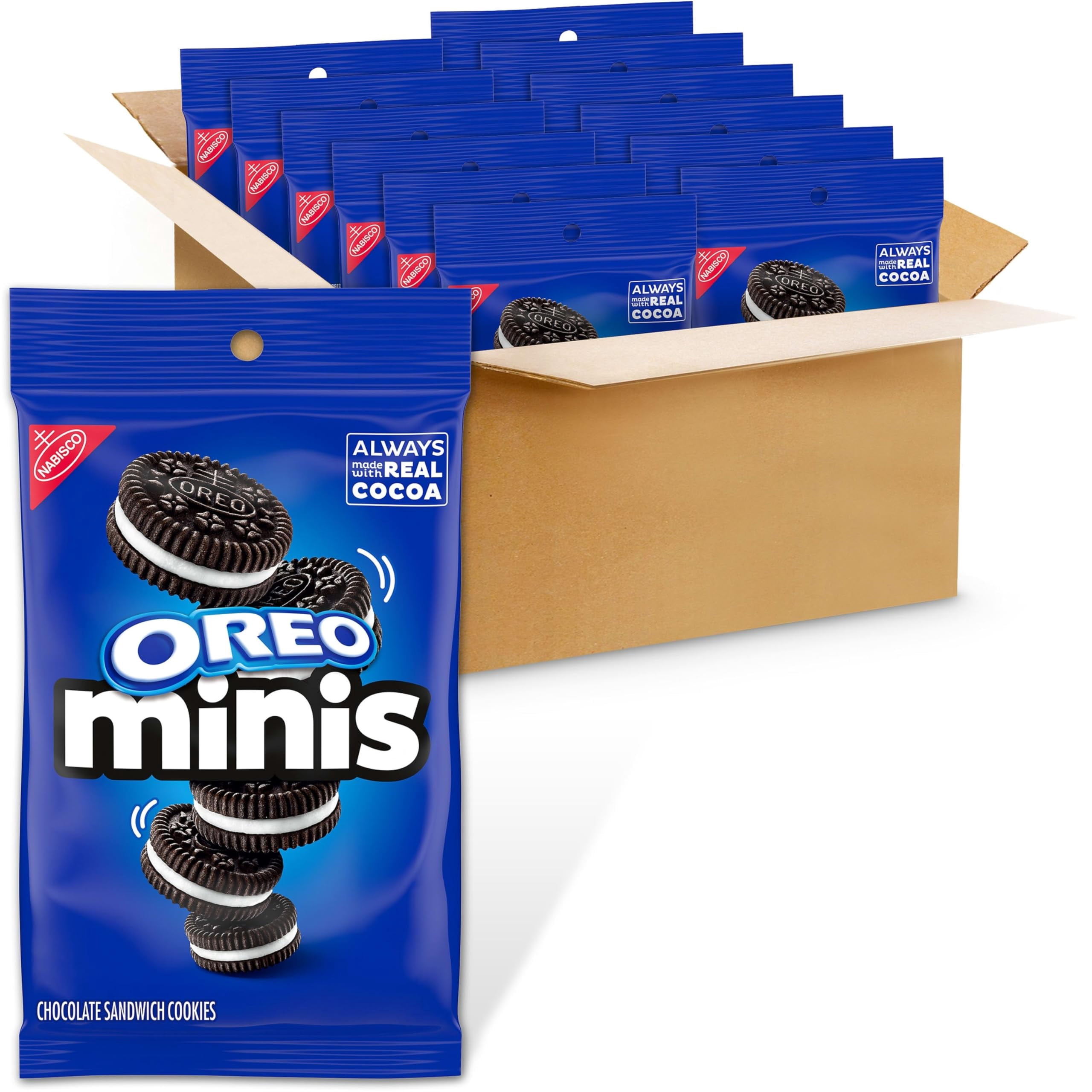 OREO Minis Chocolate Sandwich Cookies, 12 - 3 oz Bags - Walmart.com