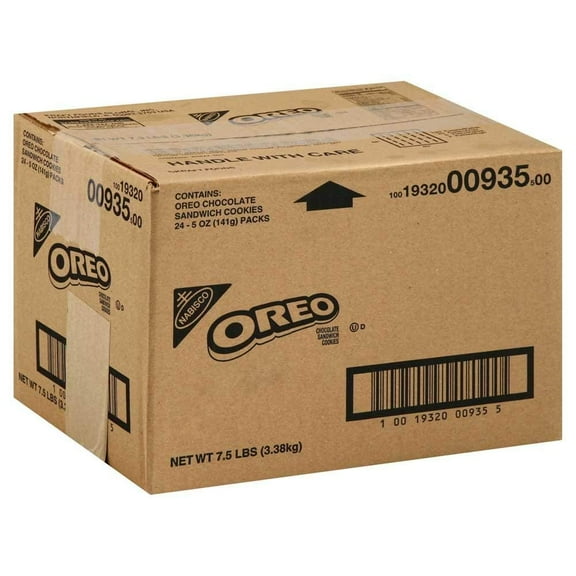 (Price/Case)Oreo Cookies 5 Ounce Package - 24 Packages Per Case