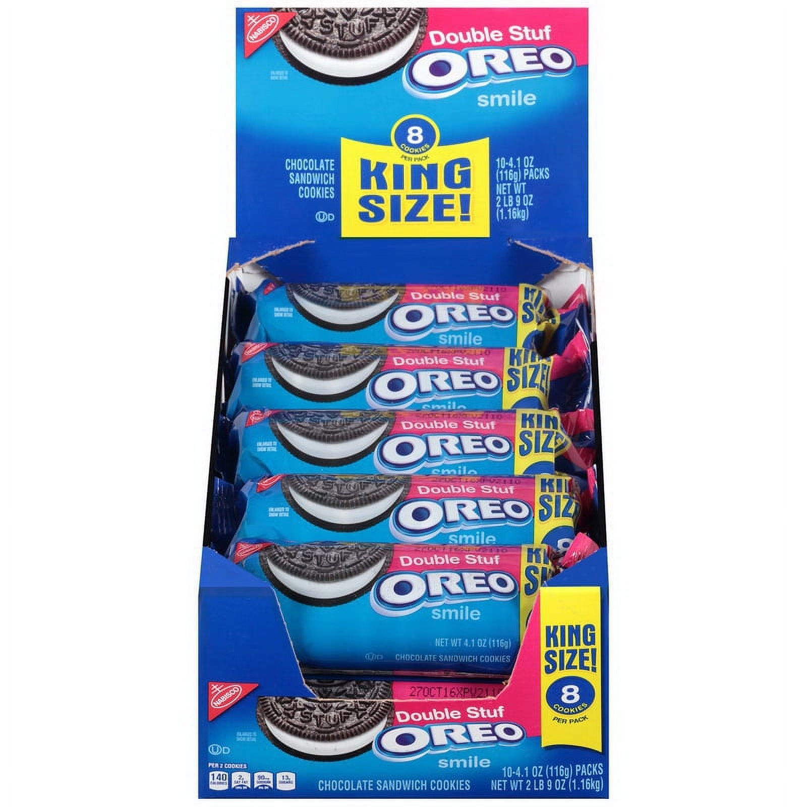 Price/Case)Oreo King Size Double Stuf Cookies 8 Cookies Per