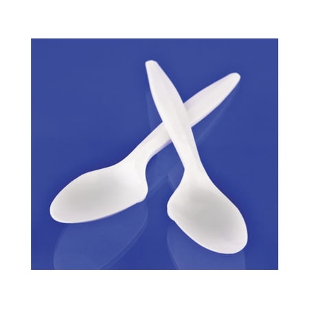 (Price/Case)PJP Marketplace Medium Weight White Plastic Spoons 1000ct, 844197