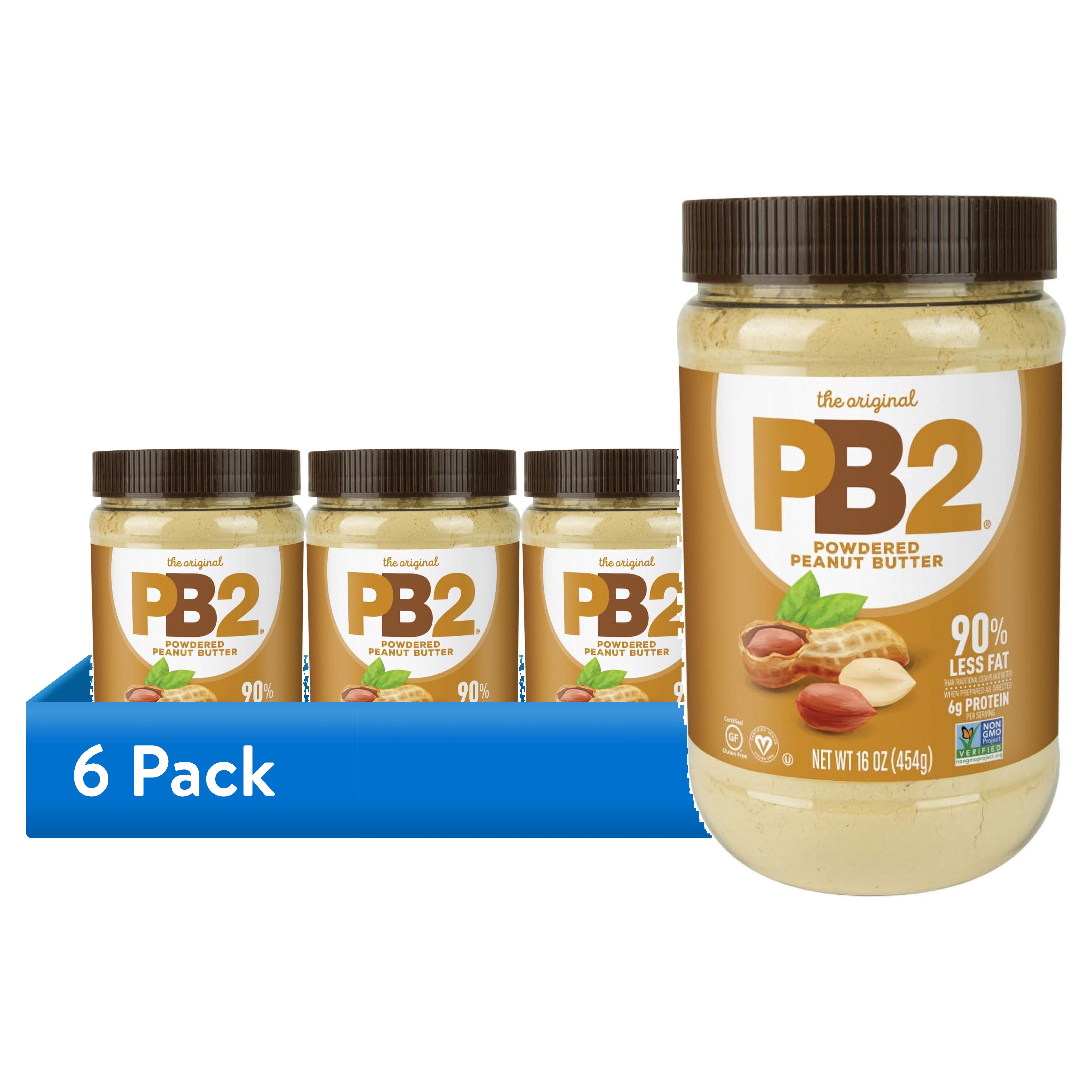 (6 pack) PB2 Powdered Peanut Butter, 16 oz
