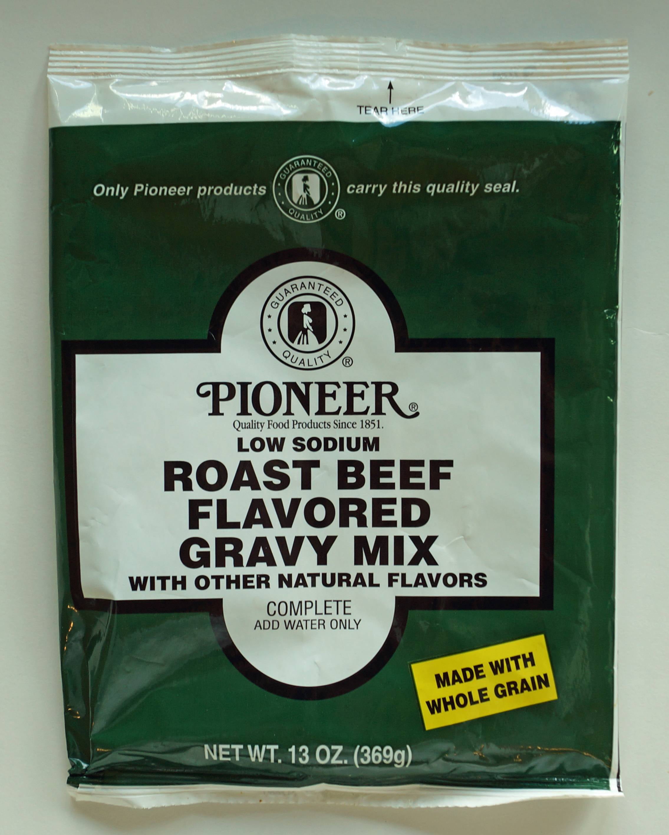 (Price/Case)Pioneer Low Sodium Roast Beef Flavored Gravy Mix 13 Ounces