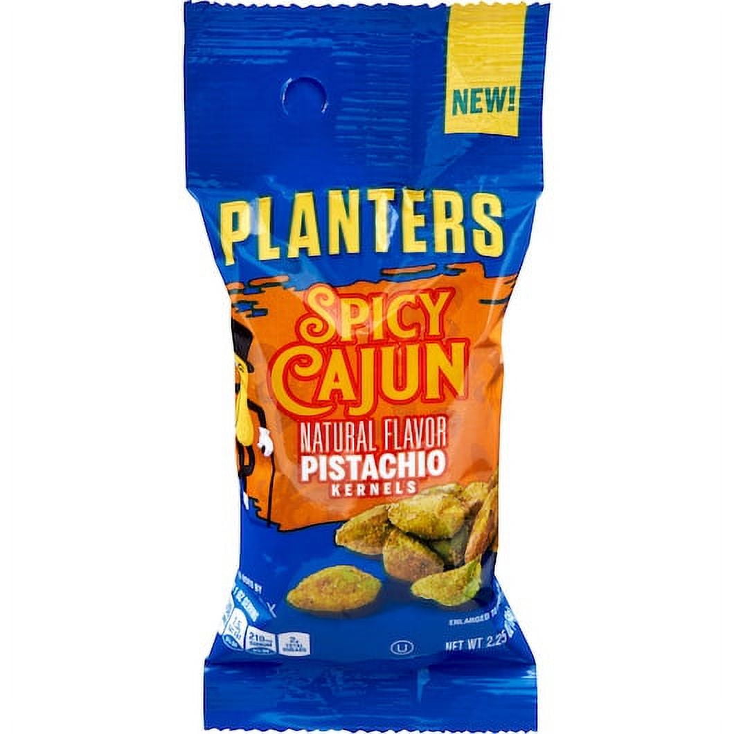 (Price/Case)Planters Spicy Cajun Pistachio, 2.25 Ounces, 10 per box, 3 per case