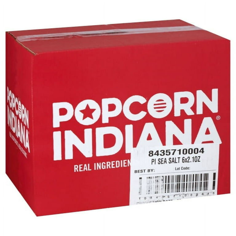 Price/Case)Popcorn Indiana Crispy And Savory Sea Salt, 2.1 Ounce, 6 per  case 