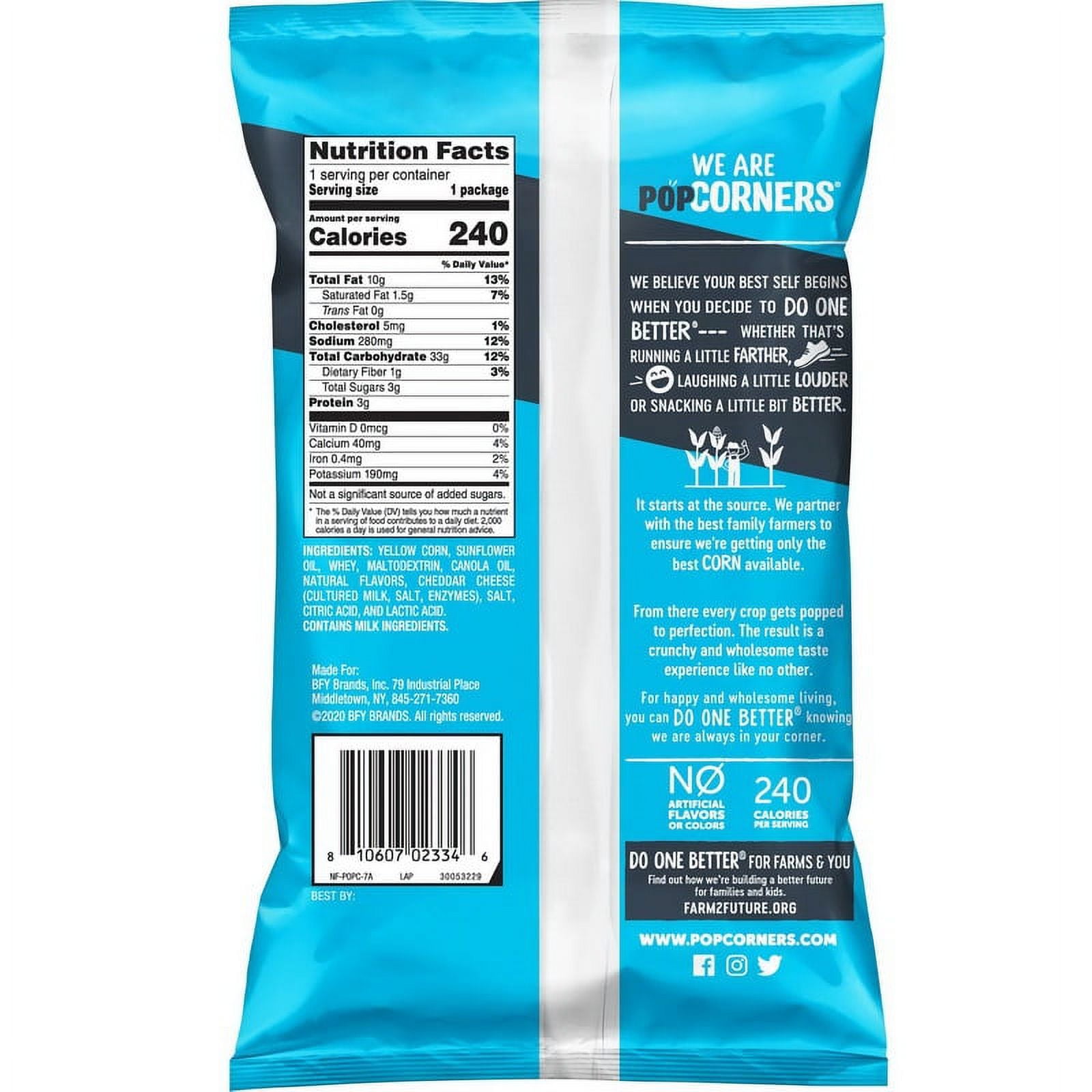 (Price/Case)Popcorners White Cheddar 241.75 Ounce