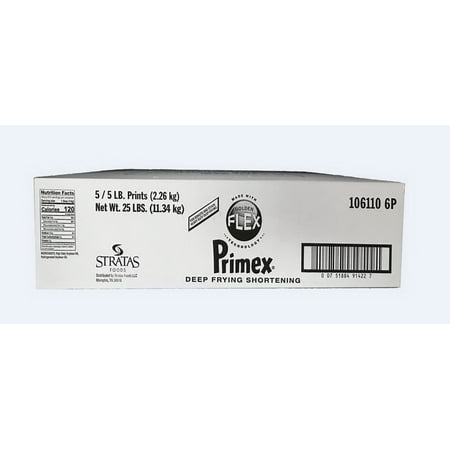 (Price/Case)Primex Donut Fry Shortening 5/5 Lb Prints