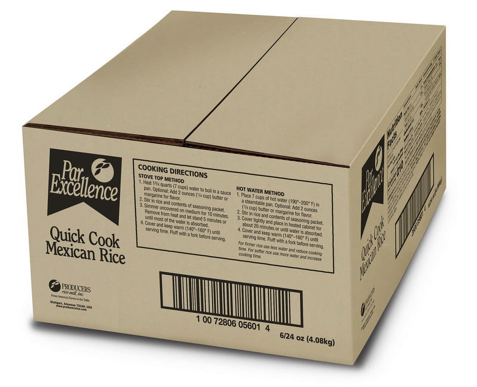 (Price/Case)Producers Rice Mill Par Excellence Mexican Seasoned Rice Mix 24 Ounces - 6 Per Case