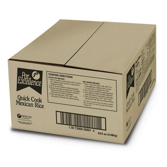 (Price/Case)Producers Rice Mill Par Excellence Mexican Seasoned Rice Mix 24 Ounces - 6 Per Case