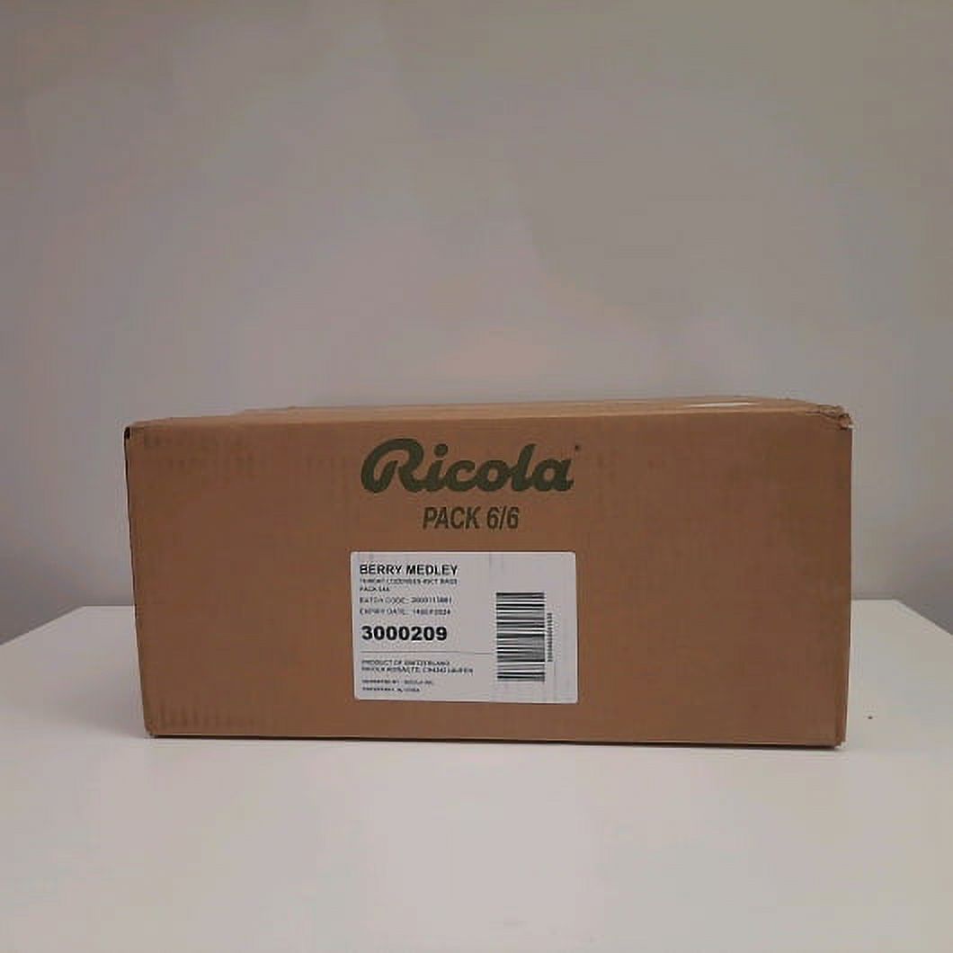 (Price/Case)Ricola Berry Medley Cough Drop Bags, 45 Count, 6 Per Box, 6