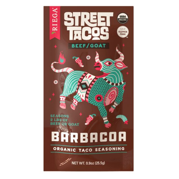 Organic Barbacoa Street Taco Seasoning - Pack of 8