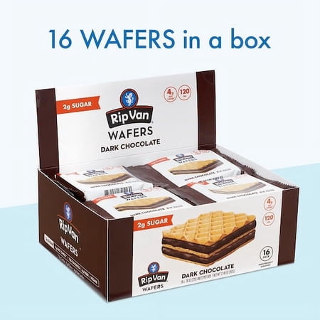 (Price/Case)Rip Van LOT CODE Dark Chocolate Wafer, 0.77 Ounces, 16 per box, 4 per case