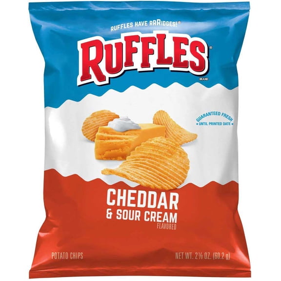 (Price/Case)Ruffles 00028400535182 Ruffles Potato Chips Cheddar & Sour Cream 2.125 Ounce /24