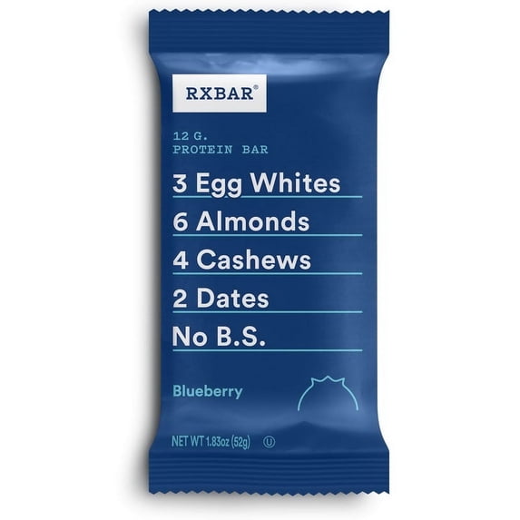 (Price/Case)Rxbar RXF002 Rxbar Blueberry Protein Bar 1.83 Ounce Bar - 12 Per Box - 6 Per Case