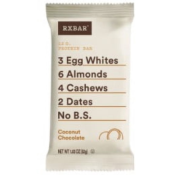 (Price/Case)Rxbar RXF004 Rxbar Coconut Chocolate Protein Bar 52 Gram Bar - 12 Per Box - 6 Per Case